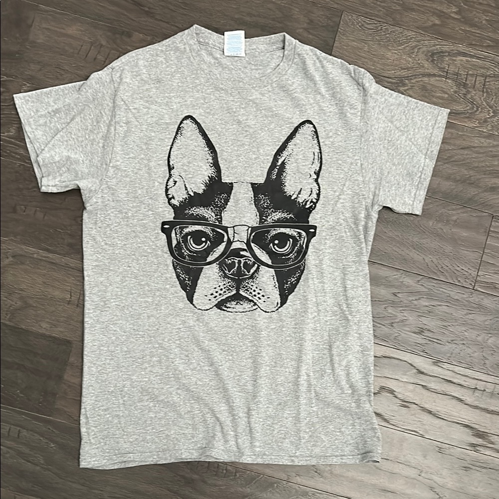 Gray French bulldog Graphic T-Shirt